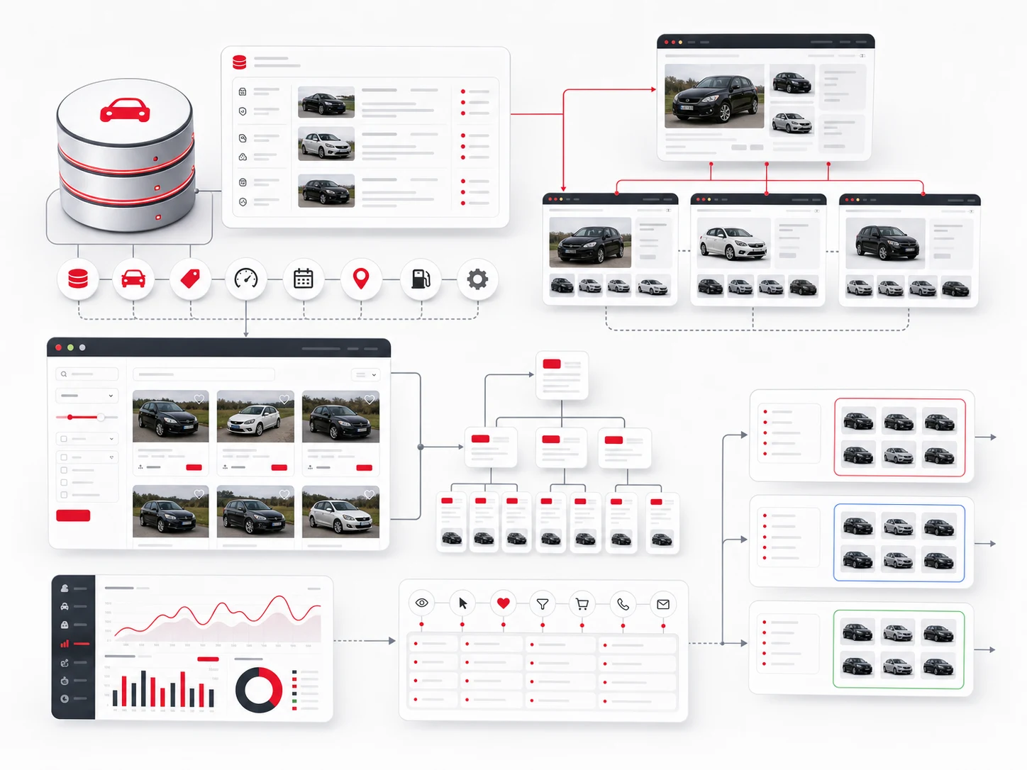 Autoverzum SEO and growth architecture visualization